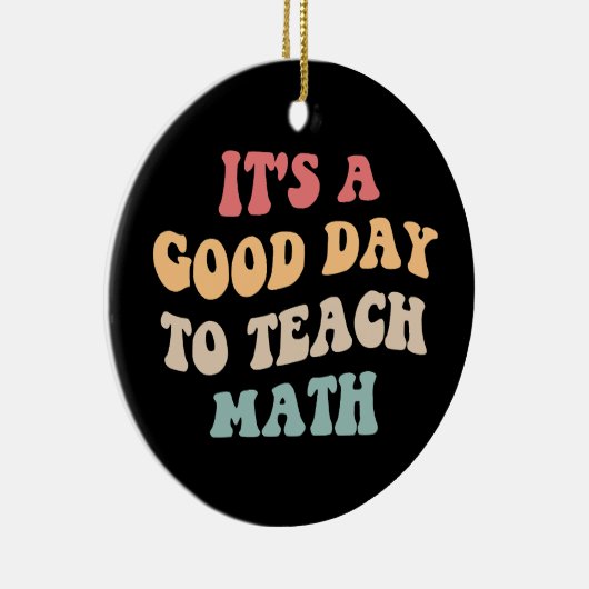 数学が二番目に良教えい日だ セラミックオーナメント (右)