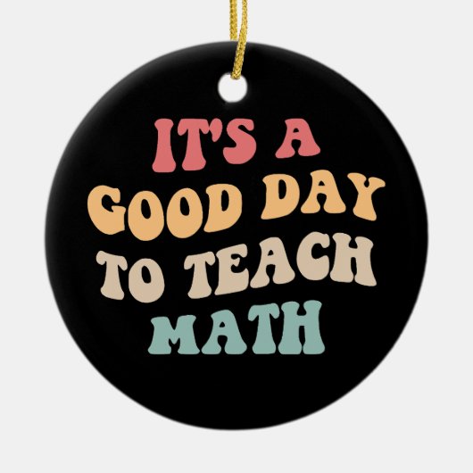 数学が二番目に良教えい日だ セラミックオーナメント (正面)