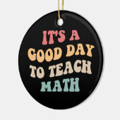 数学が二番目に良教えい日だ セラミックオーナメント (左)