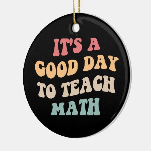 数学が二番目に良教えい日だ セラミックオーナメント (左)