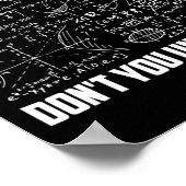 数学が分からない部分おもしろいは ポスター (角)