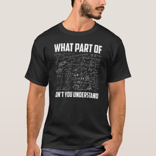 数学が分からない部分先生 Tシャツ (正面)