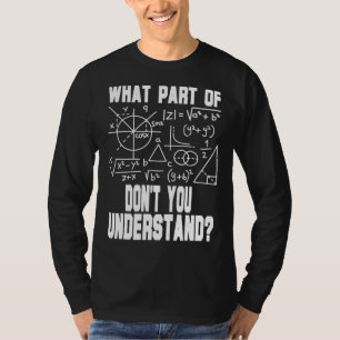 数学が分からない部分先生 Tシャツ