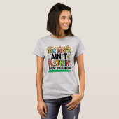 数学が合わない面白いギフト 学校に戻る Tシャツ (正面フル)