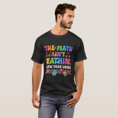 数学が合わない面白いバックトゥスクール教師 Tシャツ (正面フル)