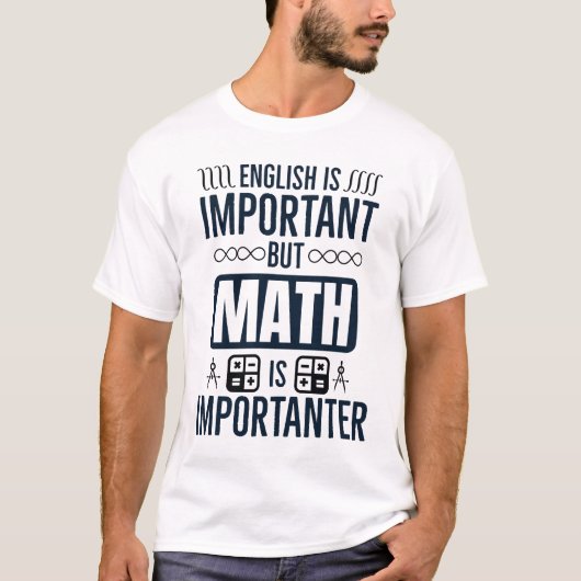 数学が大事だ Tシャツ (正面)