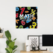 数学が大切な唯一の科目 Modern Math The only subject that coun ポスター (ホームオフィス)