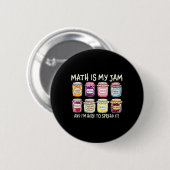 数学が大好きで広めたい人 楽しい数学 缶バッジ (正面&裏面)