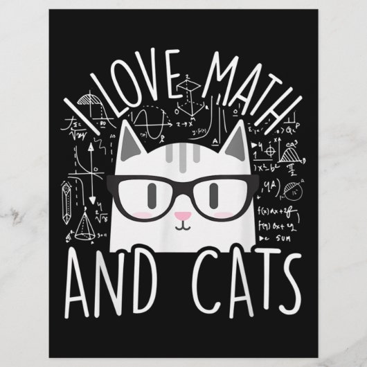 数学が大好きで、猫が可愛い子ネコ チラシ (正面)