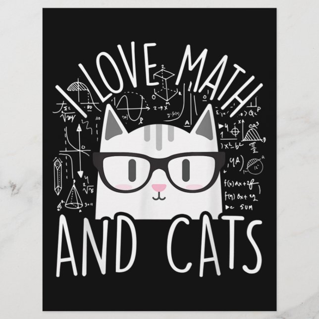 数学が大好きで、猫が可愛い子ネコ レターヘッド (正面)