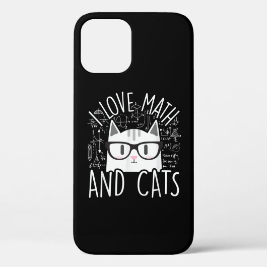 数学が大好きで、猫が可愛い子ネコ Case-Mate iPhoneケース (裏面)