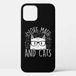 数学が大好きで、猫が可愛い子ネコ iPhone 12ケース