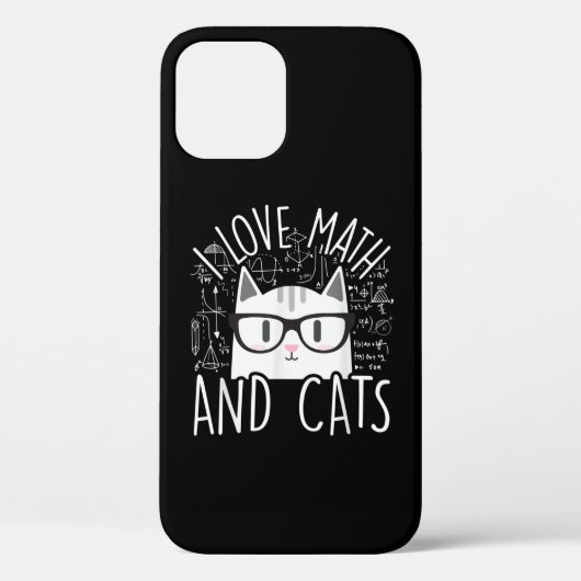 数学が大好きで、猫が可愛い子ネコ Case-Mate iPhoneケース (裏面)