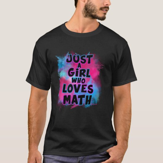 数学が大好きな女の子 Tシャツ (正面)
