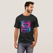 数学が大好きな女の子 Tシャツ (正面フル)
