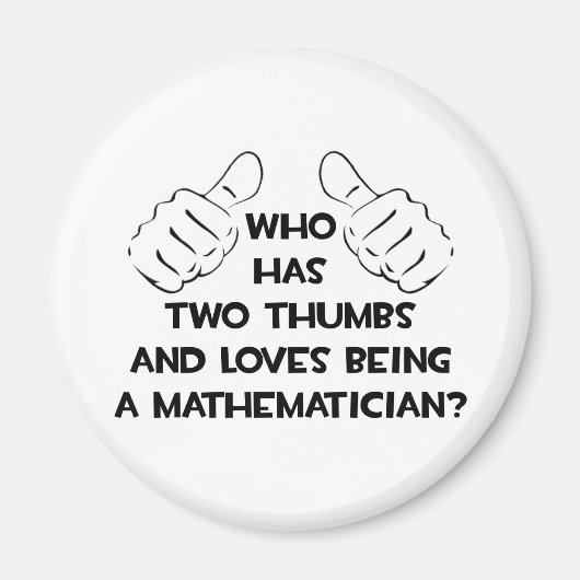 数学が大好き2人の親指|過去記事 マグネット (正面)