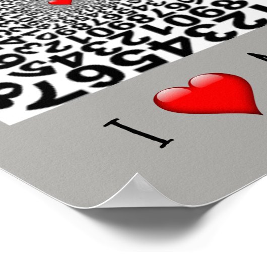 数学が大好き ポスター (角)