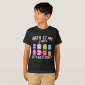 数学が大好き!楽しく広めよう 面白い数学デザイン Tシャツ (正面フル)