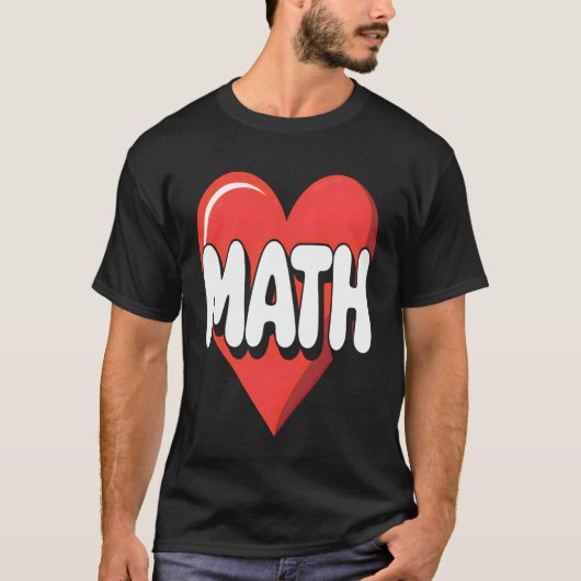 数学が大好き Tシャツ (正面)