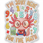 数学が好きな人のためのステッカー UK シール (正面)