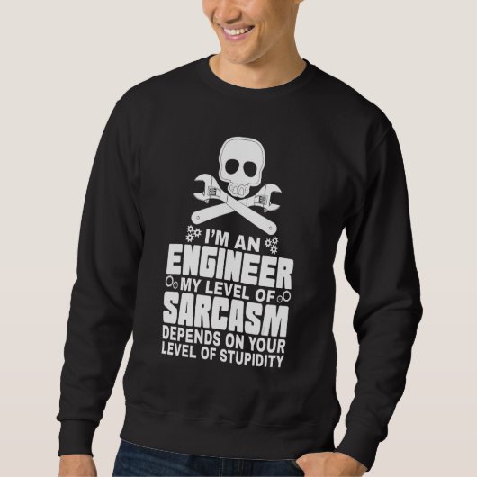数学が得意なEnginere Engeneer Engineerエンジニア スウェットシャツ (正面)