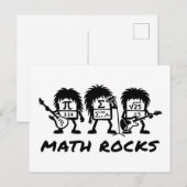 数学が最高 学術ロックバンドユーモア ポストカード (正面/裏面)