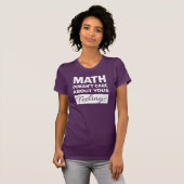 数学が白い気に文字シャツ Tシャツ (正面フル)