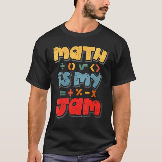 数学が苦手だ Tシャツ (正面)