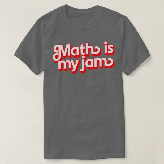 数学が苦手だ Tシャツ (デザイン正面)