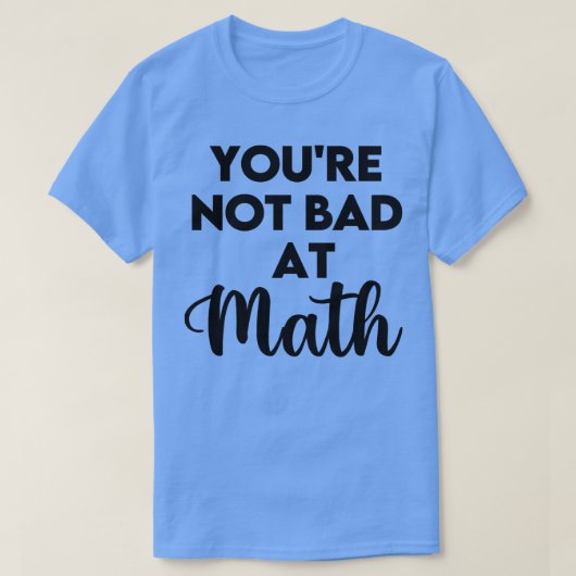 数学が苦手ではない Tシャツ (デザイン正面)