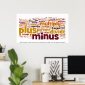 数学が難しくなる ポスター (ホームオフィス)