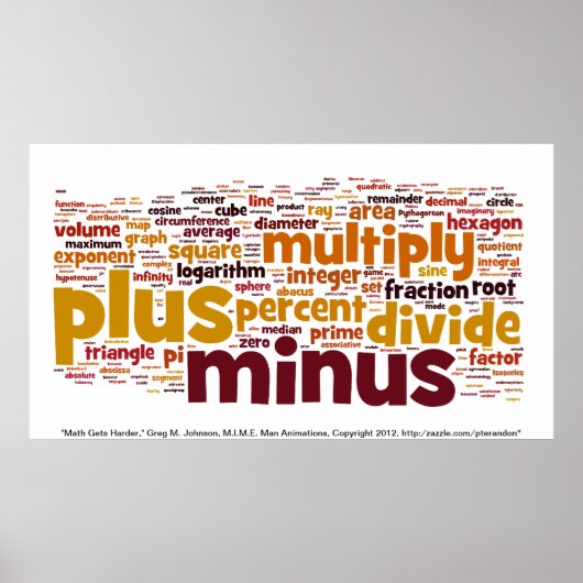 数学が難しくなる ポスター (正面)