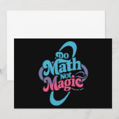 数学しよう 魔法より数学好き 招待状 (正面/裏面)