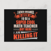 数学すごいのクール先生で死ぬ ポストカード (正面)