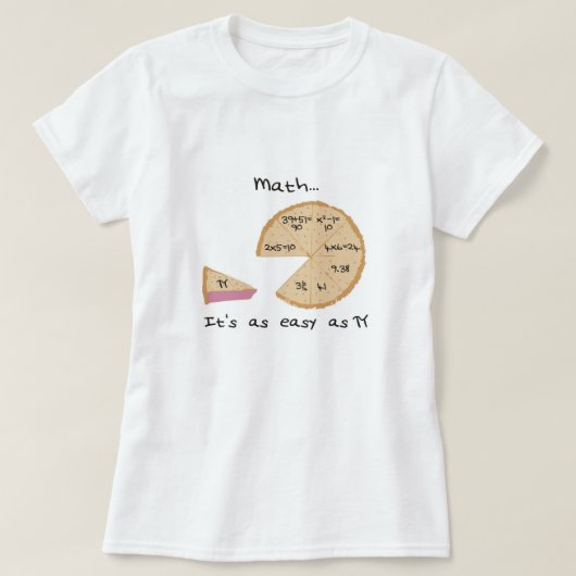 数学それは…ティー容易です Tシャツ (デザイン正面)