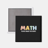 数学だけが大切な科目 - 面白い数学の紅茶 マグネット (正面/裏面)