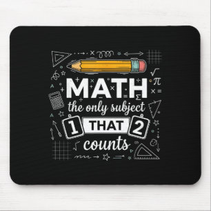 数学だけが大切な科目 Funny Math Teach マウスパッド