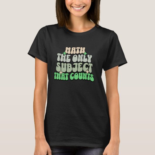 数学だけが大切な科目 Funny Science Ma Tシャツ (正面)
