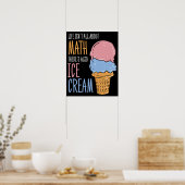 数学とアイスクリーム数学先生Gag ポスター (キッチン)