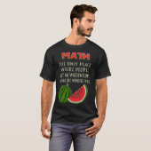 数学とスイカ数学の計算数 Tシャツ (正面フル)