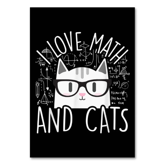 数学と猫が可愛い子猫が好き テーブルナンバー (正面)