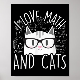 数学と猫が可愛い子猫が好き ポスター