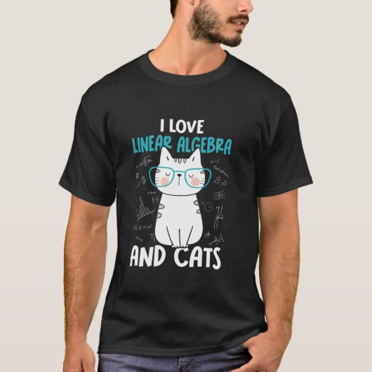 数学と猫が大好おもしろいきTシャツ Tシャツ (正面)