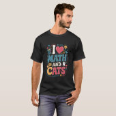 数学と猫が大好きなネズミーなデザイン Tシャツ (正面フル)
