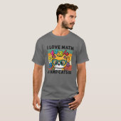数学と猫が大好き数学の猫の公式Numbe Tシャツ (正面フル)