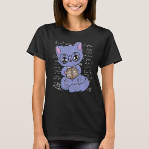 数学と猫が大好き黒猫ネコ数学 Tシャツ