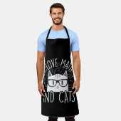 数学と猫が大好き かわいい子猫 エプロン (着用した状態)