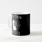 数学と猫の数学Maが大好きMath Kitty Cat コーヒーマグカップ (正面左)