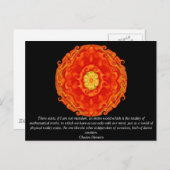 数学と真理についてのチャールズ・エルミートの引用 ポストカード (正面/裏面)