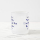 数学によって、可能性は無限です フロストグラスマグカップ (中央)